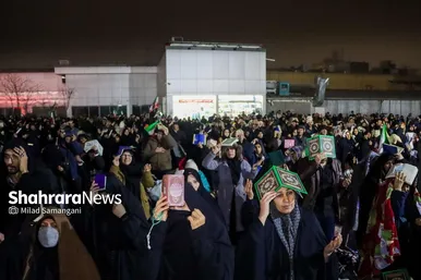 گزارش تصویری | مراسم احیای اولین شب قدر رمضان ۱۴۰۴ - چهارراه مخابرات مشهد