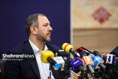 نشست خبری موسی‌الرضا حاجی بگلو سخنگوی شورای اسلامی شهر مشهد مقدس