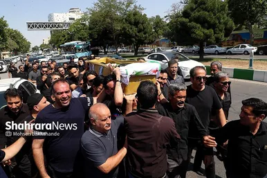 عکس‌هایی از مراسم تشییع پیکر مرحوم «علی اسعدی» فوتسالیست مشهدی