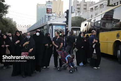 پیاده‌روی جاماندگان اربعین حسینی در مشهد