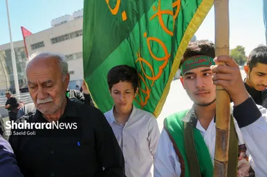 استقبال از طولانی‌ترین کاروان پیاده‌روی اربعین در مشهد مقدس