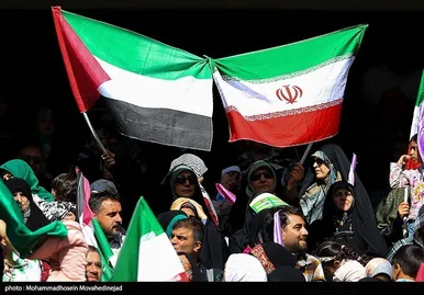 عکس | محفل امام‌حسنی‌ها در ورزشگاه آزادی