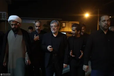 حضور شهردار مشهد و اعضای شورای شهر در مراسم عزاداری شب تاسوعای حسینی