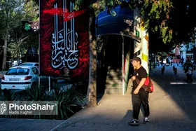 اکران تصاویر خادمان حسینی در قاب مفاخر در مشهد