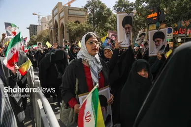 گزارش تصویری | راهپیمایی جمعه «خشم و نصر» در مشهد