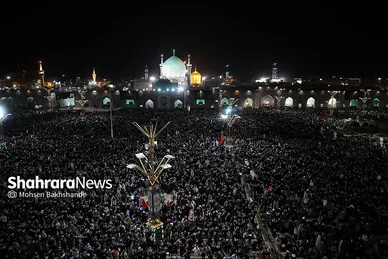 مراسم احیاء شب ۲۳ ماه رمضان در حرم مطهر رضوی