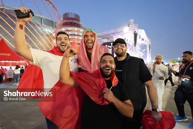 حال و هوای تماشاگران قبل از بازی مراکش و کرواسی