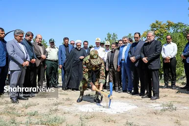 مراسم آغاز عملیات اجرایی فاز یک بوستان ۲۵ هکتاری جهان‌شهر و بهره‌برداری از ۹ پروژه فرهنگی، عمرانی و فضای سبز منطقه ۸