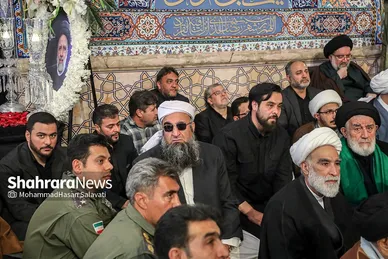 مراسم بزرگداشت شهدای خدمت در حرم مطهر رضوی