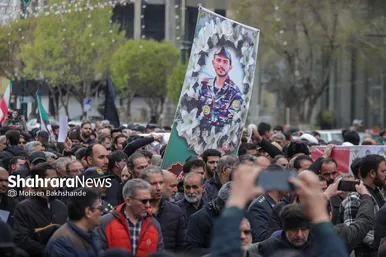 گزارش تصویری | مراسم تشییع پیکر ۸ شهید اقتدار ایران اسلامی در مشهد (۱۳ اسفند ۱۴۰۴)