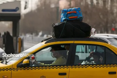 «مشهد» غرق در گردوغبار شدید (۵ دی‌۱۴۰۲)