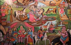 نبرد رستم و سهراب در میانه کوچه چهارشنبه&zwnj;بازار