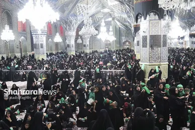 گزارش تصویری | مراسم شیرخوارگان حسینی در حرم امام‌رضا(ع)