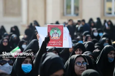 تشییع پیکر دو دانشجوی شهید حافظ امنیت در دانشگاه فردوسی