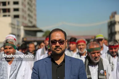 استقبال از طولانی‌ترین کاروان پیاده‌روی اربعین در مشهد مقدس