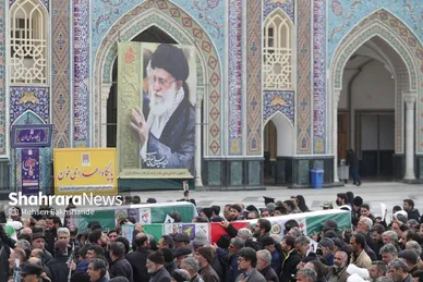گزارش تصویری | مراسم تشییع پیکر ۸ شهید اقتدار ایران اسلامی در مشهد (۱۳ اسفند ۱۴۰۴)