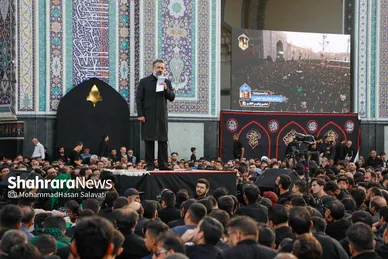 گزارش تصویری | مراسم چهارپایه خوانی شهادت حضرت رضا علیه السلام در حرم مطهر رضوی