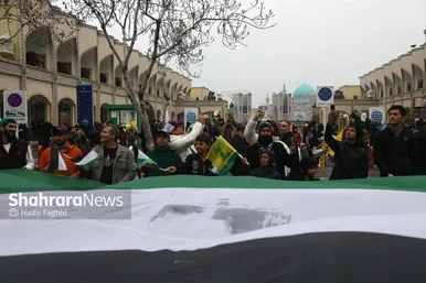 گزارش تصویری | راهپیمایی جمعه نصر و جشن پیروزی مقاومت فلسطین در مشهد