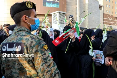 تشییع با شکوه ۳ شهید مدافع امنیت در مشهد