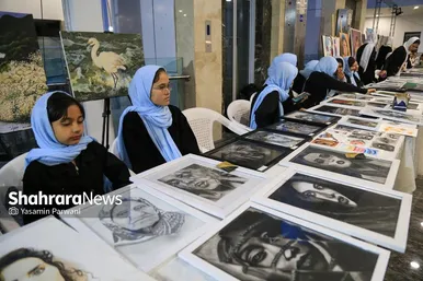 نمایشگاه نقاشی نوبهار در گلشهر مشهد افتتاح شد