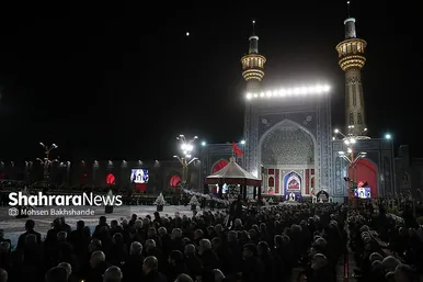 گزارش تصویری | مراسم خطبه خوانی شب عاشورا در حرم مطهر رضوی
