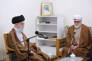 دیدار اعضای هیئت‌علمی پنجمین کنگره جهانی حضرت‌رضا(ع) با رهبر معظم انقلاب