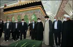 تجدید میثاق رئیس‌جمهور و اعضای دولت با آرمان‌های امام (ره) و شهدا + ویدئو و تصاویر