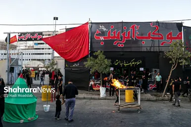 آیین خیمه سوزان عصر عاشورا در مشهد