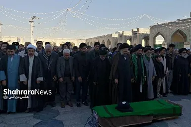 مراسم تشییع پیکر حجت‌الاسلام هادی از چهره‌های جهادی افغانستانی در مشهد