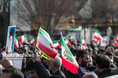 گزارش تصویری | مراسم تشییع پیکر مطهر شهید «مهدی ظریف»، مدافع امنیت در مشهد ۱
