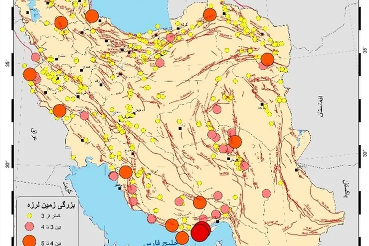 ایران در مردادماه ۱۴۰۱ بیش از ۴۵۰ بار لرزید