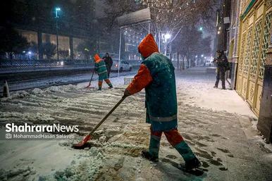 گزارش تصویری | بارش شدید برف در مشهد
