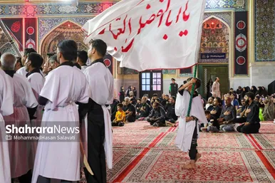 عزاداری هیئت‌های استان کرمان در حرم مطهر امام‌رضا(ع)