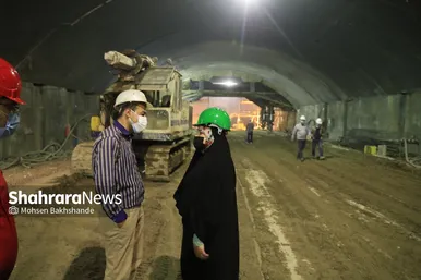 بازدید اعضای شورای اسلامی شهر مشهد از خطوط قطار شهری مشهد