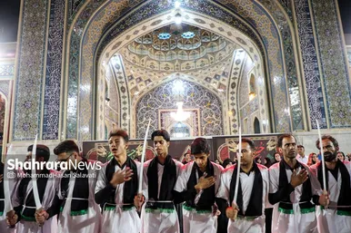 عزاداری هیئت‌های استان کرمان در حرم مطهر امام‌رضا(ع)