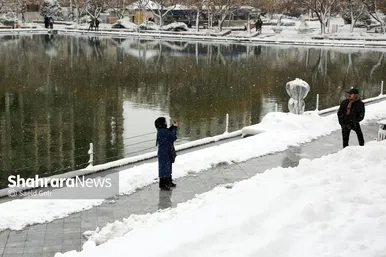 گزارش تصویری | بارش برف در مشهد