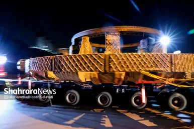 عملیات انتقال دستگاه TBM حفاری قطار شهری