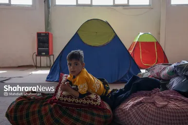 اسکان مسافران نوروزی در کمپ غدیر مشهد