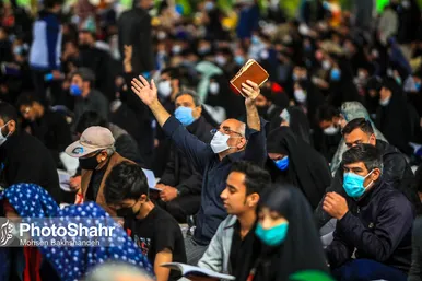مراسم احیاء شب ۲۱ ماه مبارک رمضان در حرم مطهر رضوی