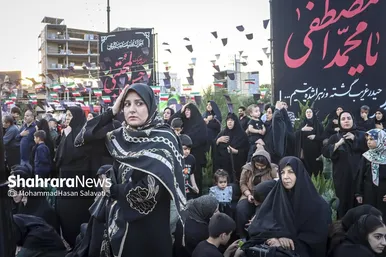 گزارش تصویری | مراسم خیمه سوزان عصر عاشورا در مشهد