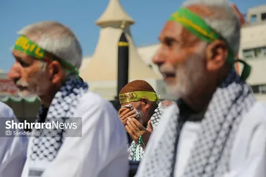 استقبال از طولانی‌ترین کاروان پیاده‌روی اربعین در مشهد مقدس