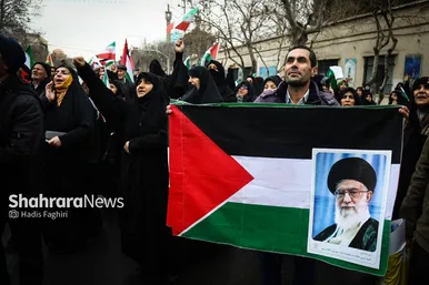 گزارش تصویری | راهپیمایی جمعه نصر و جشن پیروزی مقاومت فلسطین در مشهد