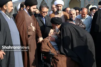 تشییع پیکر حجت الاسلام سید جعفر طباطبایی در مشهد
