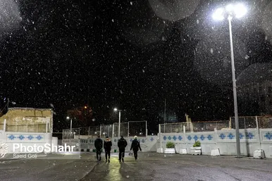 بارش برف در مشهد