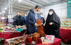 بازدید شهردار مشهد از نمایشگاه &laquo;هنر مهربانی&raquo;