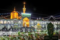 حال‌وهوای عیدانه حرم رضوی در آستانه میلاد مولی‌الموحدین‌علی(ع) + فیلم