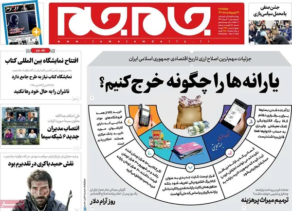 صفحه نخست روزنامه‌های کشور - چهارشنبه ۲۱ اردیبهشت ۱۴۰۱