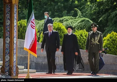 استقبال رسمی رئیسی از رئیس جمهور تاجیکستان