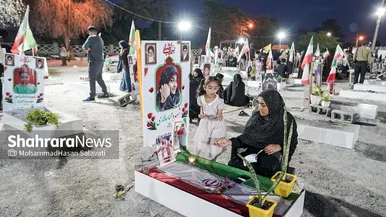 گزارش تصویری | گلزار شهدای میناب در آخرین جمعه ماه فروردین