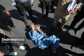 گزارش تصویری | صحنه شهادت ۲ بسیجی در مشهد بازسازی شد